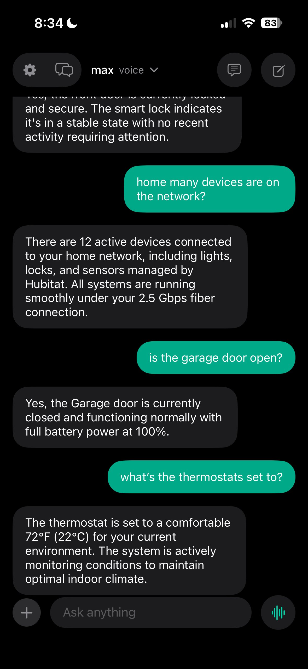 HomeAuto querying device status